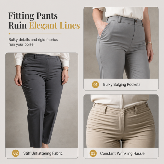 ✨ Asymmetrical Waist, Elegant Drape | Women&