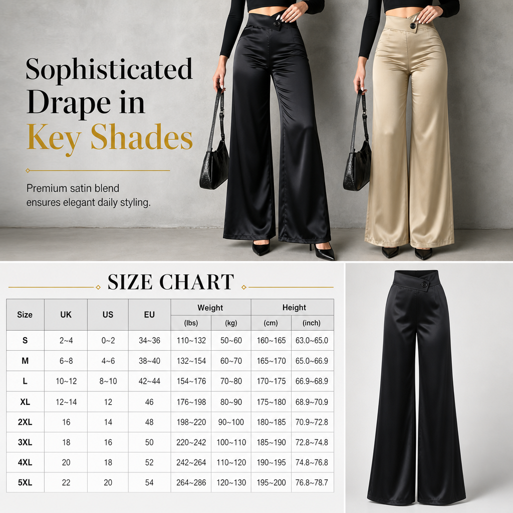 ✨ Asymmetrical Waist, Elegant Drape | Women&