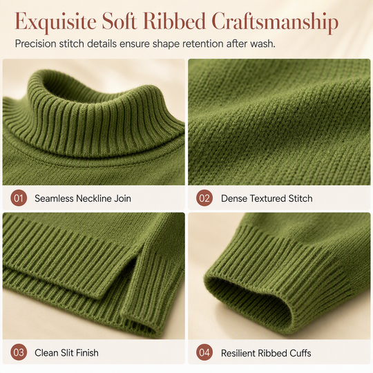 🧶 Relaxed Ribbed Fit, Easy Side-Slit Style | Women&