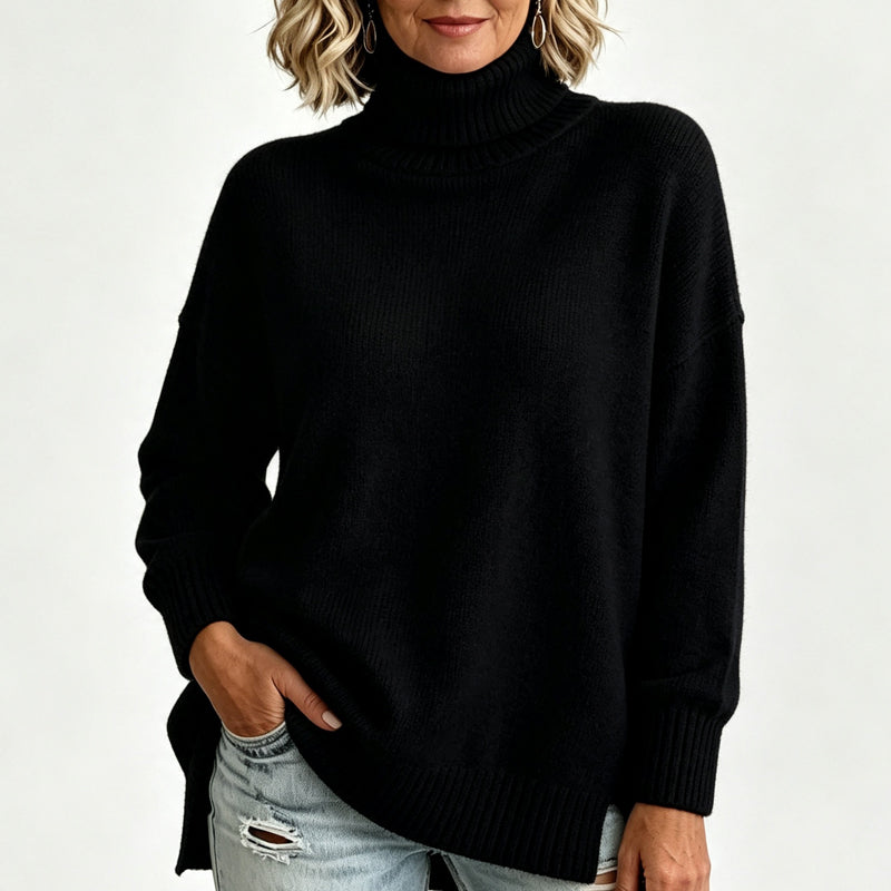 🧶 Relaxed Ribbed Fit, Easy Side-Slit Style | Women&