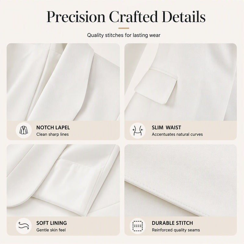 🧥 Flattering Slim Fit, Effortless Blazer Style | Women&