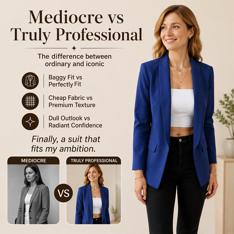 🧥 Flattering Slim Fit, Effortless Blazer Style | Women&