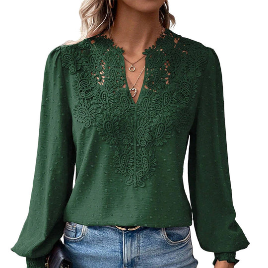 👗Delicate Lace, Sexy V-Neck👚 Women&