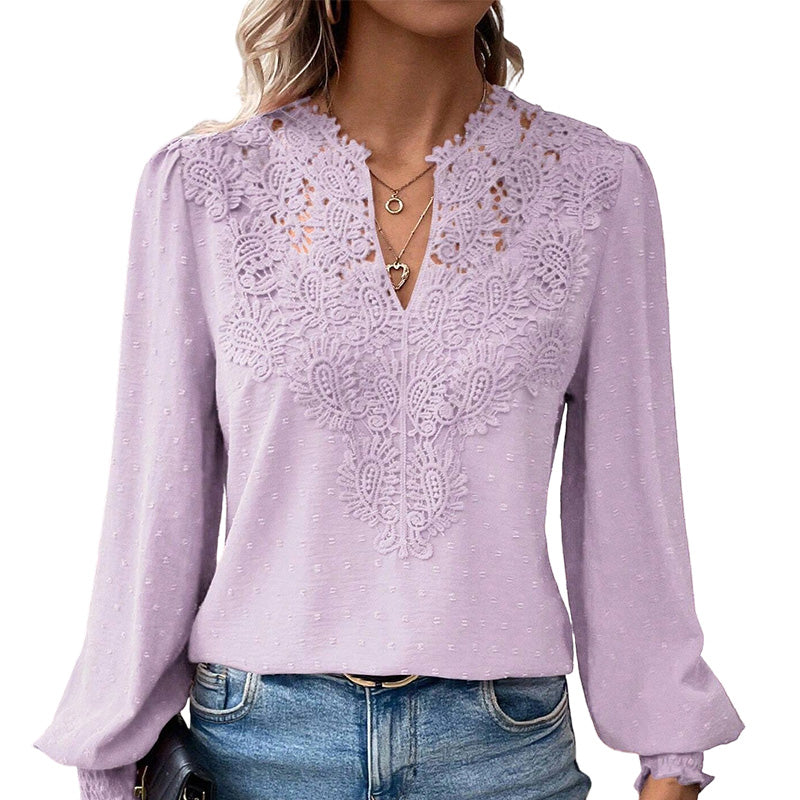 👗Delicate Lace, Sexy V-Neck👚 Women&