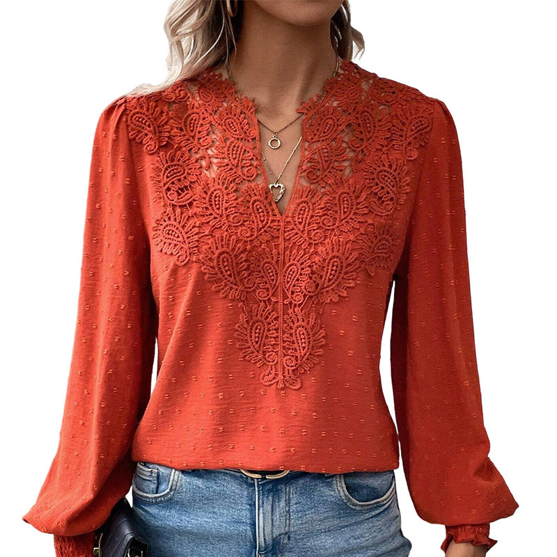 👗Delicate Lace, Sexy V-Neck👚 Women&