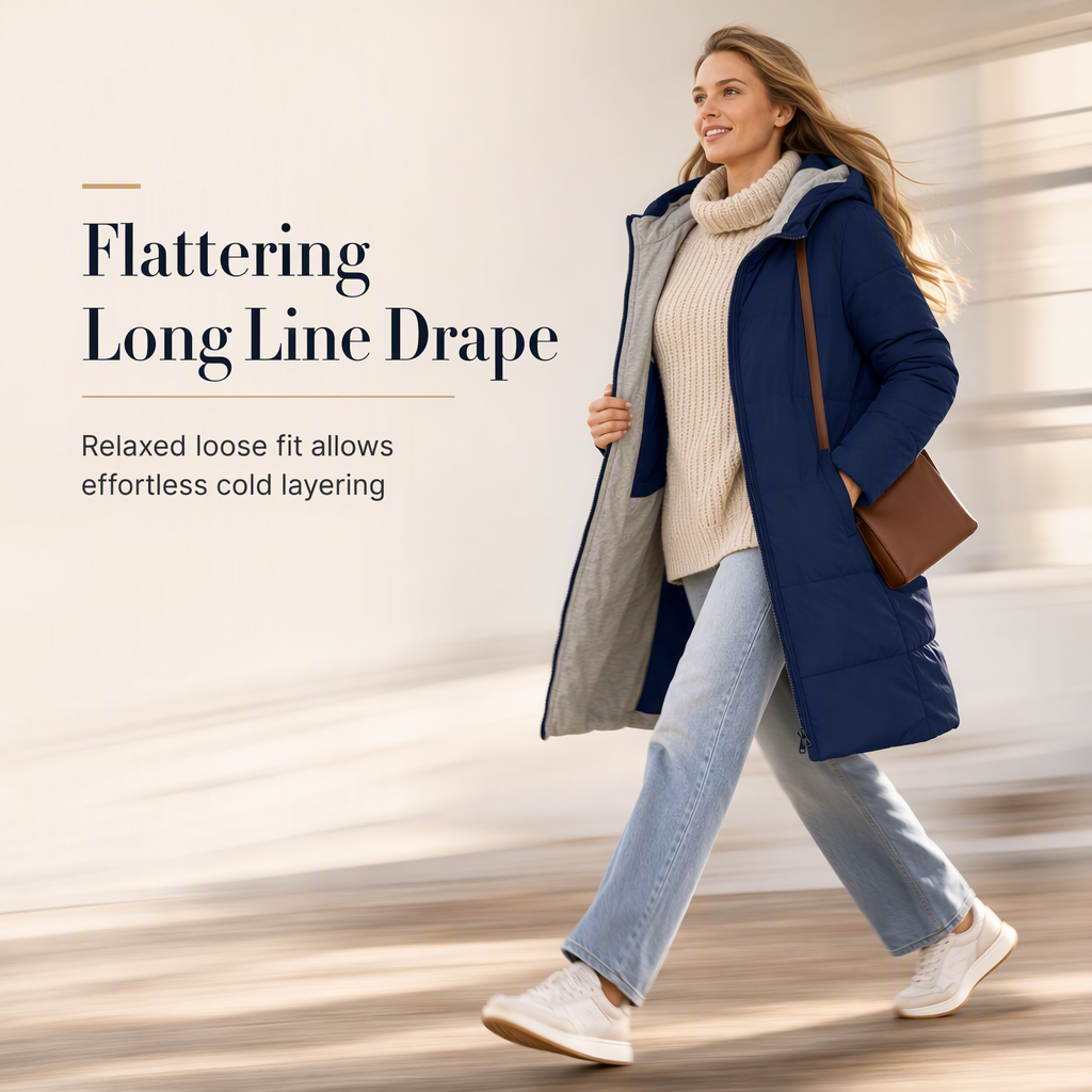 🧥Thick Cotton Warmth, Long-Line Heat❄️ Women&