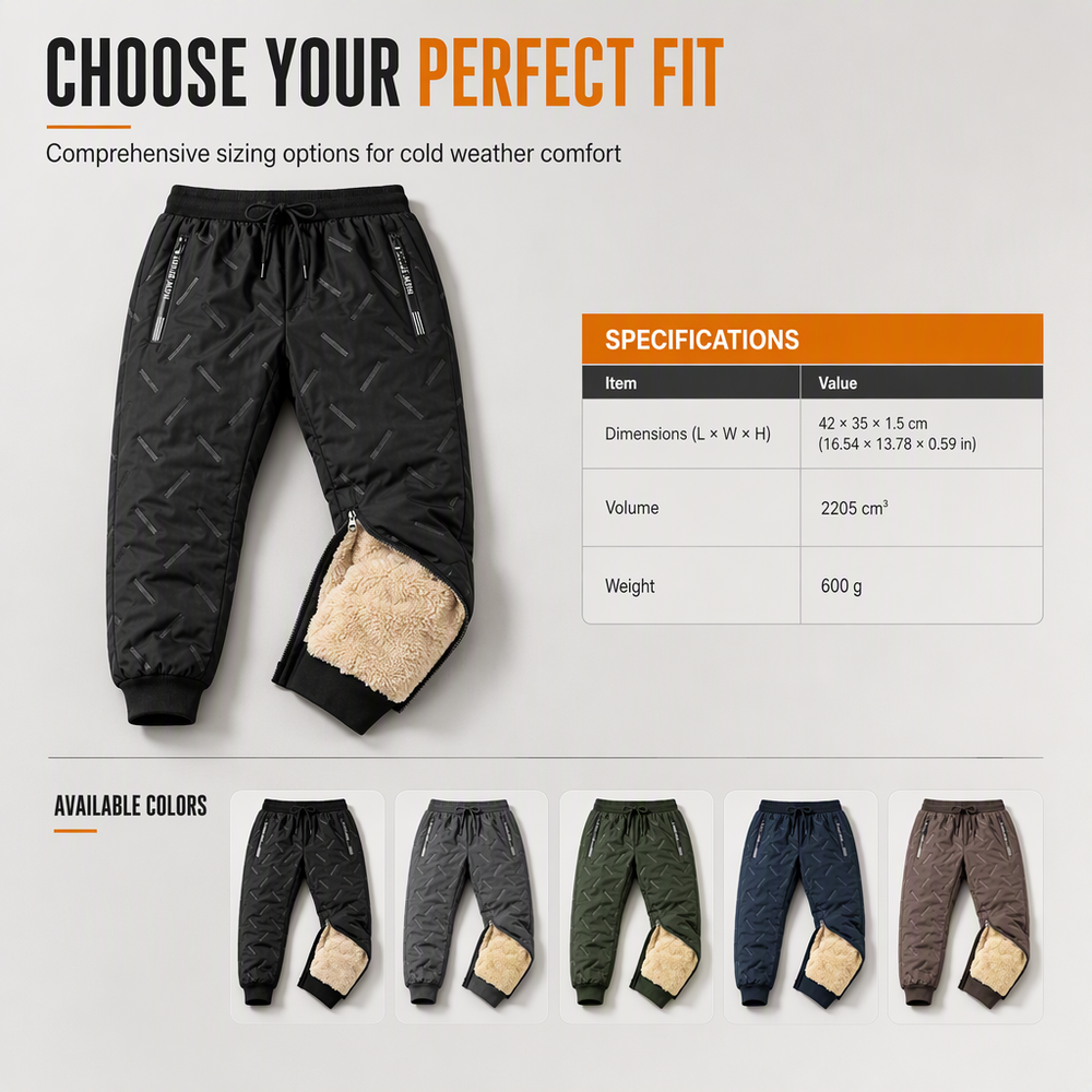 ✨Unisex Relaxed-Fit Sports Pants with Sherpa Lining
