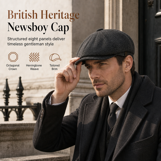 🧢 Vintage British Style Unisex Newsboy Cap | No boring hat, no uncomfortable fit – Classic &amp; casual for daily wear and outings ✨