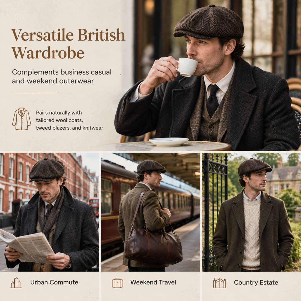 🧢 Vintage British Style Unisex Newsboy Cap | No boring hat, no uncomfortable fit – Classic &amp; casual for daily wear and outings ✨
