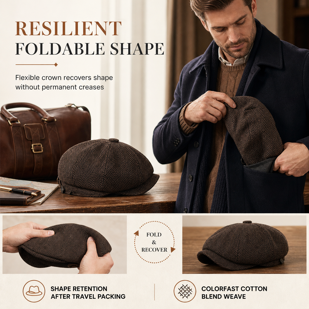 🧢 Vintage British Style Unisex Newsboy Cap | No boring hat, no uncomfortable fit – Classic &amp; casual for daily wear and outings ✨