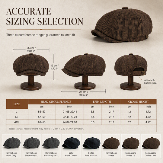 🧢 Vintage British Style Unisex Newsboy Cap | No boring hat, no uncomfortable fit – Classic &amp; casual for daily wear and outings ✨