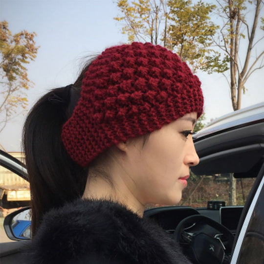 Women Winter Warm Knitted Ear Warmer Headband Wide Floral Hair Accessory（Buy 1 get 1 free）