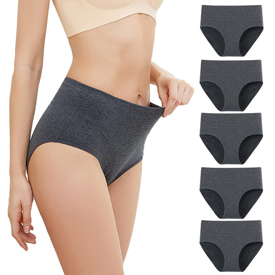 🌸 5-pack of comfortable high-waisted ladies’ briefs — flatter the tummy, breathable and soft