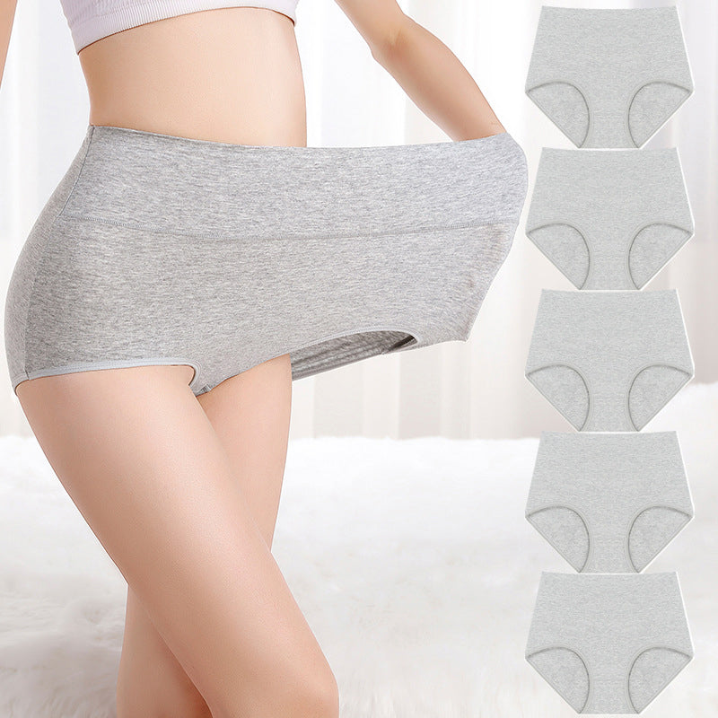 🌸 5-pack of comfortable high-waisted ladies’ briefs — flatter the tummy, breathable and soft