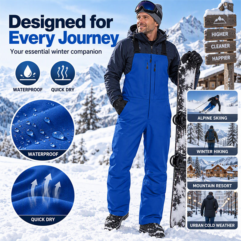 Unisex Waterproof Ski Bib Pants