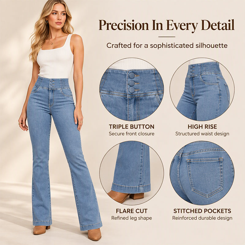 👖 Retro Flare Look, All-Day Stretch Comfort | Women&
