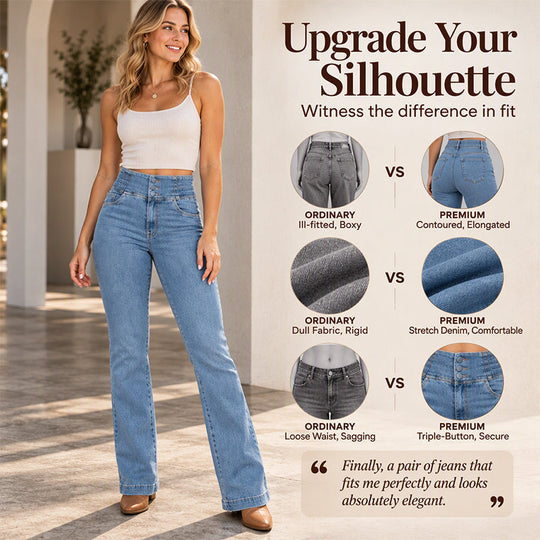 👖 Retro Flare Look, All-Day Stretch Comfort | Women&