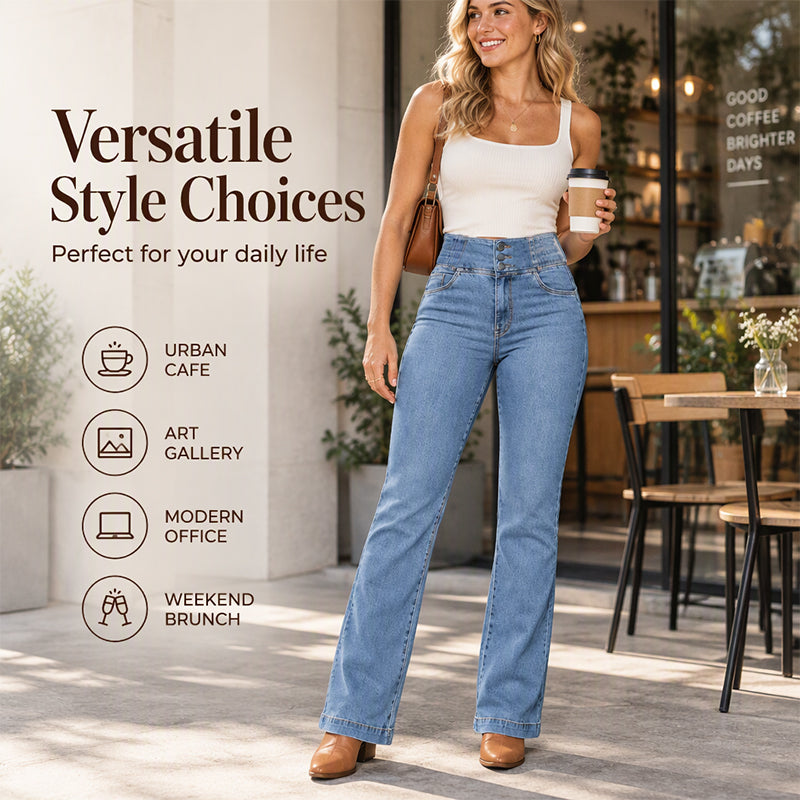 👖 Retro Flare Look, All-Day Stretch Comfort | Women&
