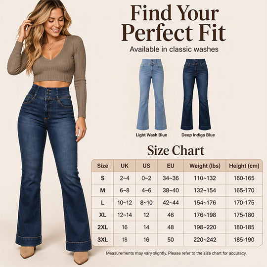 👖 Retro Flare Look, All-Day Stretch Comfort | Women&
