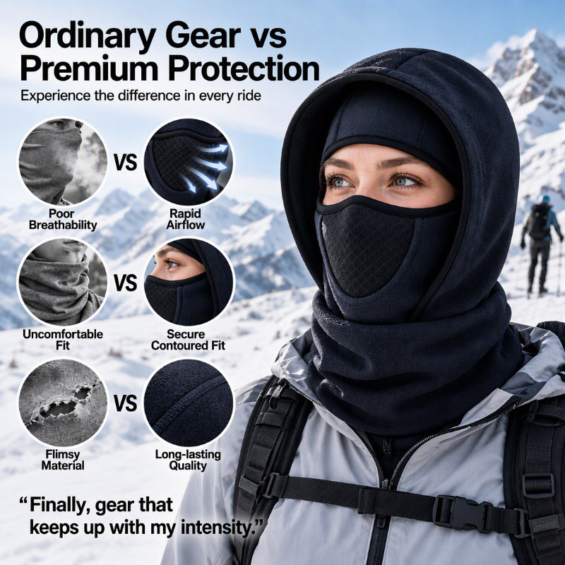 ❄️ Wind-Blocking Warmth, Full Face &amp; Neck Coverage | Windproof Thermal Balaclava Face Mask