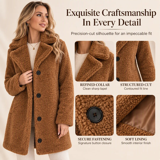 🧥 Cloud-Soft Warmth, Polished Lapel Detail | Women&