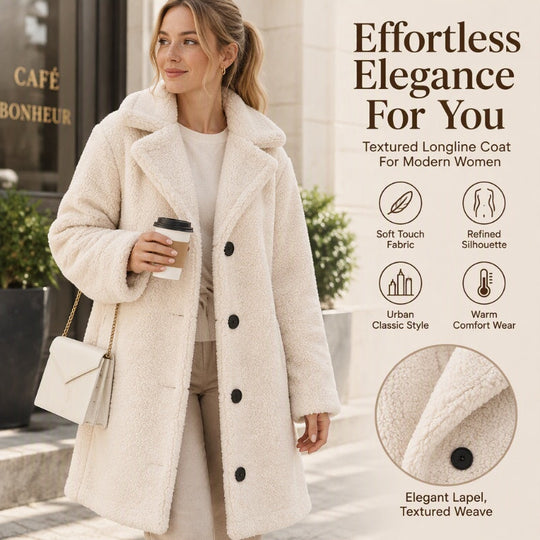 🧥 Cloud-Soft Warmth, Polished Lapel Detail | Women&