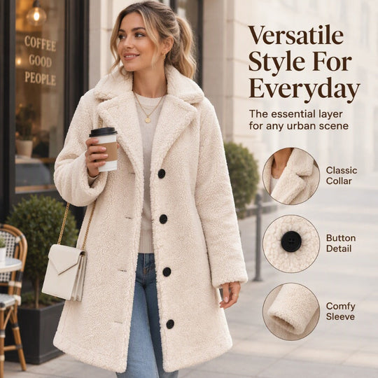 🧥 Cloud-Soft Warmth, Polished Lapel Detail | Women&