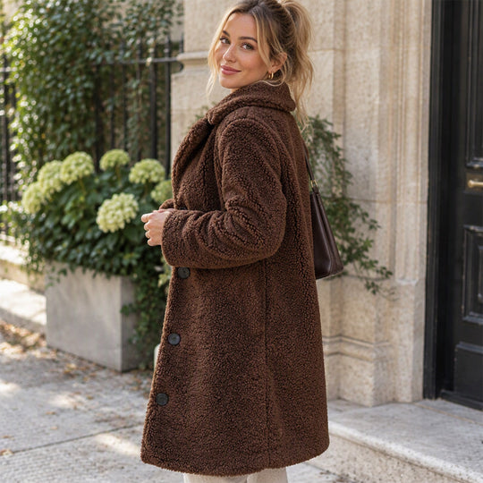 🧥 Cloud-Soft Warmth, Polished Lapel Detail | Women&
