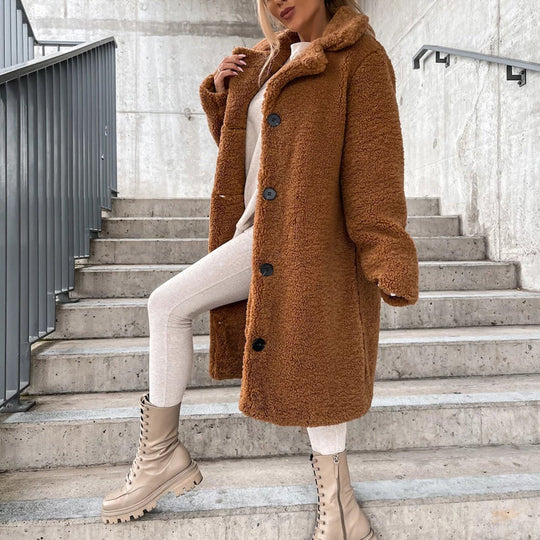🧥 Cloud-Soft Warmth, Polished Lapel Detail | Women&