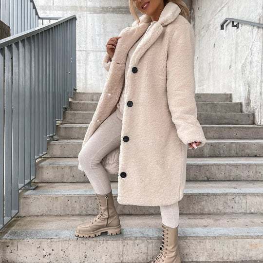 🧥 Cloud-Soft Warmth, Polished Lapel Detail | Women&