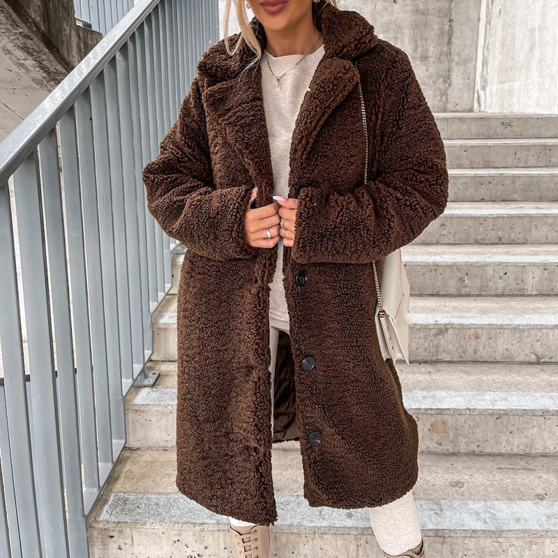 🧥 Cloud-Soft Warmth, Polished Lapel Detail | Women&