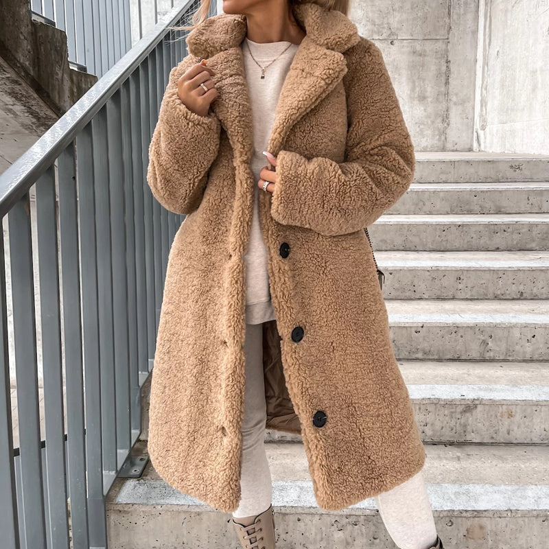 🧥 Cloud-Soft Warmth, Polished Lapel Detail | Women&