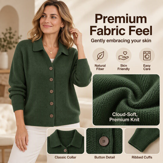 🧶 Polished Collar Detail, Easy Layered Comfort | Women&