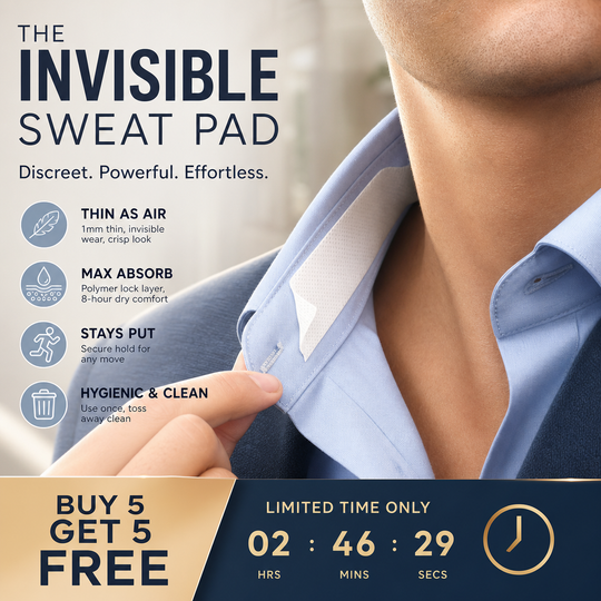 💦 Stay Fresh All Day! 💗 Disposable Collar &amp; Cuff Sweat Liners ✨ Invisible Protection for Shirts &amp; Jackets