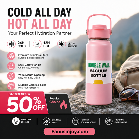 🥳2026 HOT SALE🥳💞50K+ SOLD!🎒🫖 50% OFF! Stainless Steel Vacuum Tumbler – Hot or cold, indoors or out. Leak‑proof, easy to clean, multiple colours. A daily companion you‘ll love! 💚✨