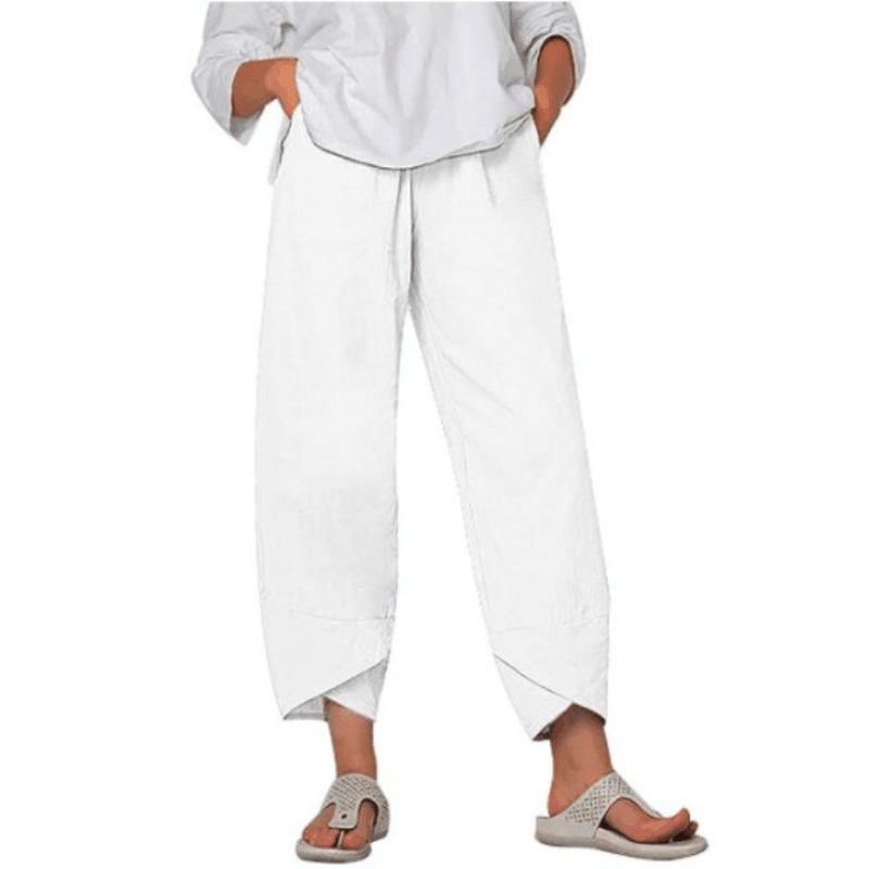 ⏳Time-Limited Special⏰Vintage Asymmetrical Elastic Waist Pockets Pants