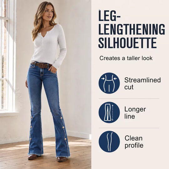 ⏰Last Day Sale 60% Off💃Women High Waisted Distressed Flare Jeans