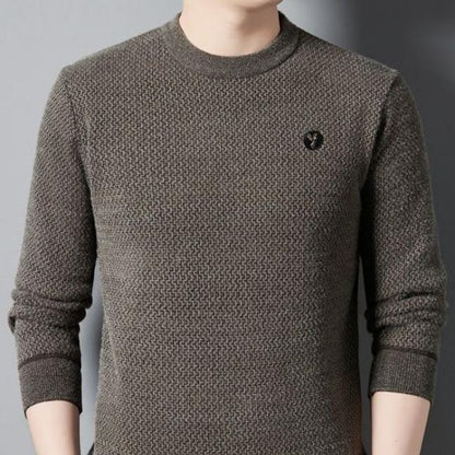 ✨Maglia girocollo da uomo, calda, comoda, foderata – regalo ideale🎁