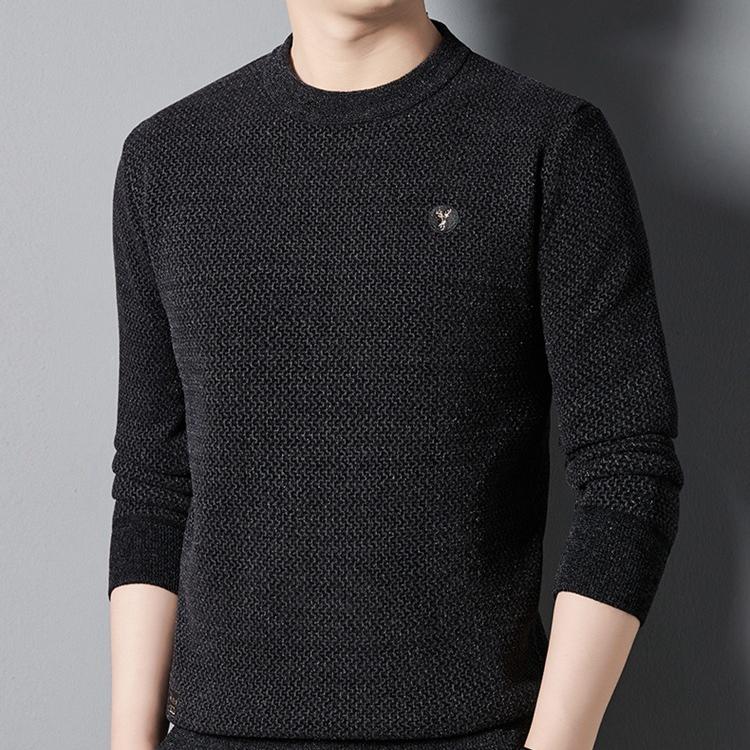 ✨Maglia girocollo da uomo, calda, comoda, foderata – regalo ideale🎁