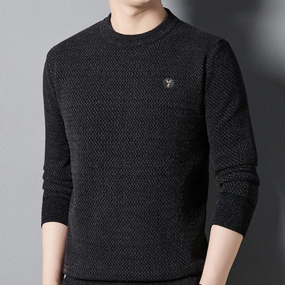 ✨Maglia girocollo da uomo, calda, comoda, foderata – regalo ideale🎁