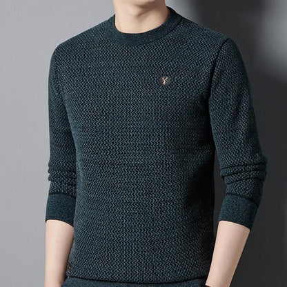 ✨Maglia girocollo da uomo, calda, comoda, foderata – regalo ideale🎁