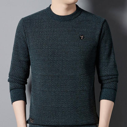 ✨Maglia girocollo da uomo, calda, comoda, foderata – regalo ideale🎁